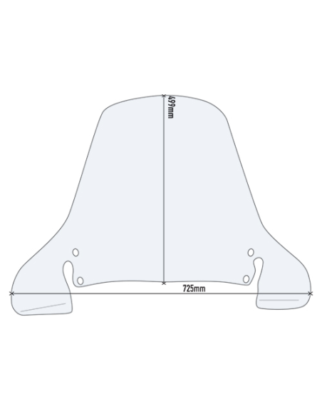 Bulle Givi Honda Foresight 250 1997 - 2008 - Pantheon 125 - 150 1998 - 2002 Peugeot SV 250 2002 - Incolore