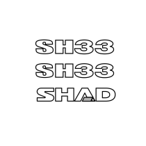 Kit autocollant Top Case SHAD SH33