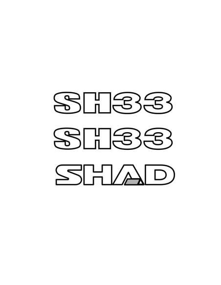 Kit autocollant Top Case SHAD SH33
