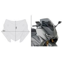 Bulle Givi D2147B Yamaha T-MAX 560 2020-2021 - Fumé