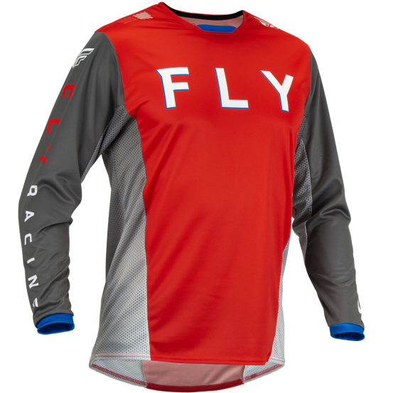 Maillot cross Fly Racing 2023 Kinetic Kore - Rouge Gris