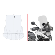 Bulle Givi D3117ST Suzuki V-Strom 1050 2020-2025 - Incolore