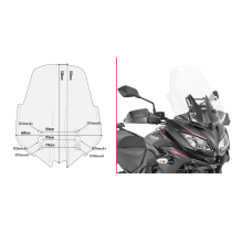 Bulle Givi D4120ST Kawasaki Versys 1000 2017-2018 - Incolore