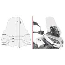 Bulle Givi D4122ST Kawasaki Versys 650 2015-2021 - Incolore