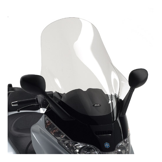 Bulle Givi D500ST Piaggio X8 125 - 150 - 200 - 250 - 400 2004 - 2010 X - Evo 125 - 250 - 400 2007 - 2011 - Incolore