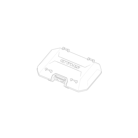 Couvercle de Top Case SHAD Terra TR37 / TR48 Aluminium