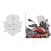 Bulle Givi D5119S BMW S 1000 XR 2015-2019 - Fumé