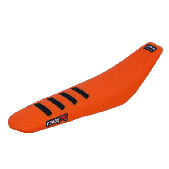 Housse de selle CrossX UGS WAVE KTM 65 SX 2016-2022 orange-noir