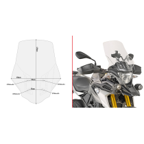 Bulle Givi D5126ST BMW G 310 GS 2017-2026 - Incolore