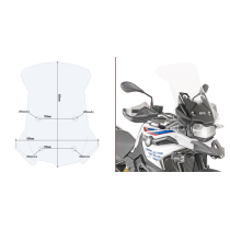Bulle Givi D5127ST BMW F 750-850 GS 2021-2026 - Incolore