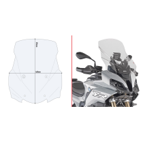 Bulle Givi D5138ST BMW S 1000 XR 2020-2026 - Incolore