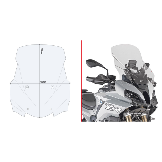 Bulle Givi D5138ST BMW S 1000 XR 2020-2026 - Incolore