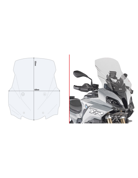 Bulle Givi D5138ST BMW S 1000 XR 2020-2026 - Incolore