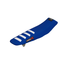 Housse de selle CrossX UGS WAVE YAMAHA 65 YZ 2018-2022 bleu-blanc