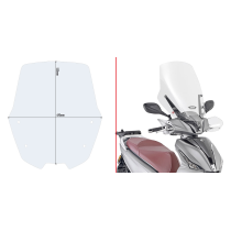Bulle haute Givi D6113ST Kymco People S 125-150-200 2020-2025 - Incolore