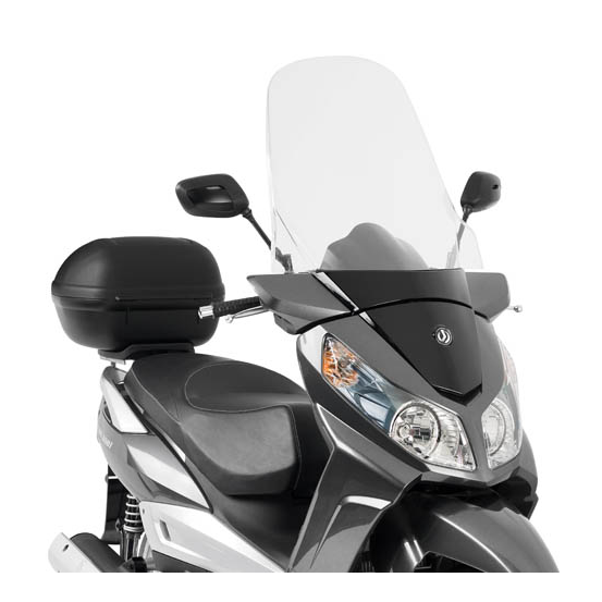 Bulle Givi D650ST SYM Citycom 300 2008-2019 - Incolore
