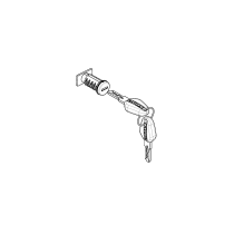 Barillet serrure Top Case SHAD Terra TR37 / TR48 / TR55