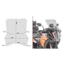 Bulle Givi D7706S KTM 1290 Super Adventure R-S 2017-2020 - Fumé
