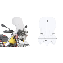 Bulle Givi D8203ST Moto Guzzi V85TT 2019 - 2021 - Incolore