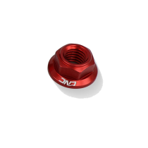 Ecrou de couronne en aluminium rouge CNC RACING - M8 x 1,25