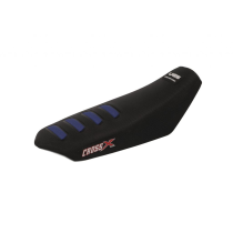 Housse de selle CrossX TALARIA 2023 Noir Bleu Bandes Bleu
