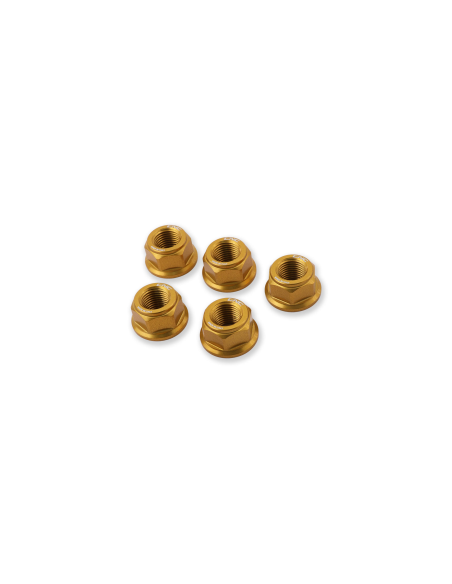 Kit de 5 écrous de couronne M10 x 1,25 CNC RACING