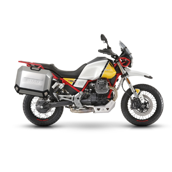 Supports valises latérales SHAD 4P System Moto Guzzi V85TT / Travel 2019-2023
