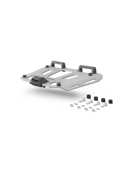 Platine / support Aluminium Top Case SHAD SH48 / SH50 / SH58X / SH59X / TR37 / TR48 / TR55 Gris - avec visserie