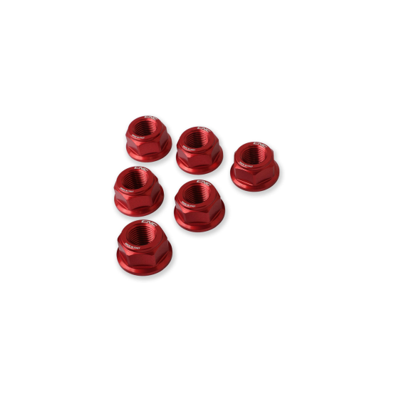 Kit de 6 écrous de couronne M10 x 1,00 CNC RACING