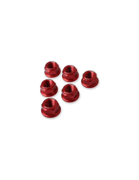 Kit de 6 écrous de couronne M10 x 1,00 CNC RACING