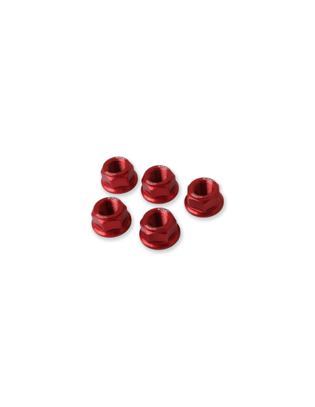 Kit de 5 écrous de couronne M10 x 1,00 CNC RACING