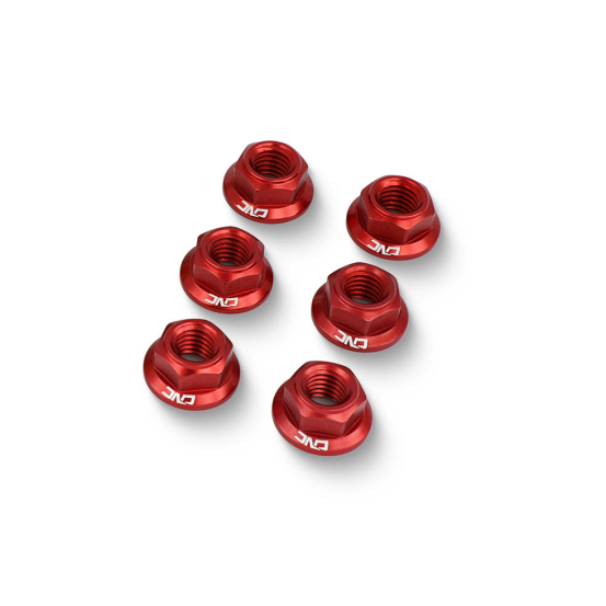 Kit de 6 écrous de couronne M8 x 1,25 CNC RACING - DUCATI