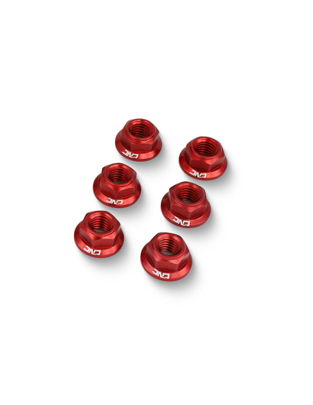 Kit de 6 écrous de couronne M8 x 1,25 CNC RACING - DUCATI