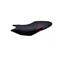 Housse de selle modèle Confort rouge TAPPEZZERIA - Avec logo brodé - TRIUMPH TRIDENT 660 2021-22