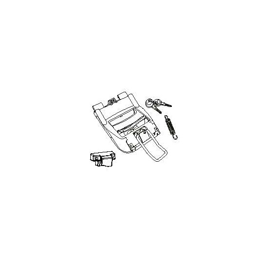 Serrure complète de Top Case SHAD SH47