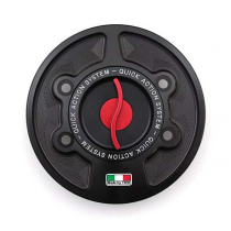 Trappe à essence ouverture rapide TWM - Bouchon de réservoir - Noir-Rouge - MV AGUSTA