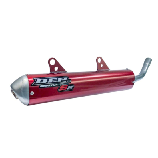 Silencieux DEP Beta 250/300 RR 2014-2019 Rouge