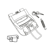 Serrure complète de Top Case SHAD SH44