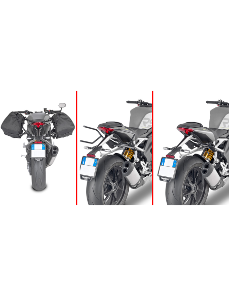 Supports de sacoches cavalières Givi TR6420 Triumph Speed Triple 1200 RS 2021-2024