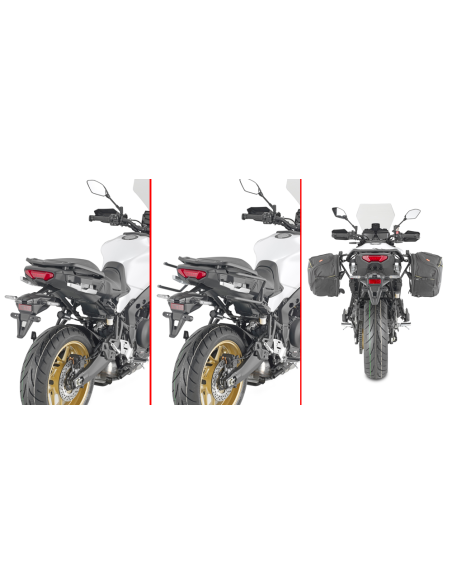 Supports sacoches cavalières Givi TR2159 Yamaha Tracer 9 - Tracer 9 GT2021-2024