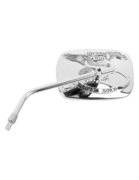 Rétroviseur HERT RETT.GRANDE-CUSTOM D. / G. Chrome