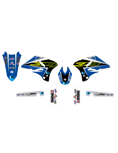 Kit Déco KUTVEK Factory 3AS Racing Yamaha 125 YZ 2022