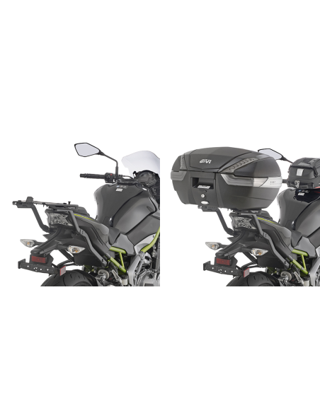 Support top case Givi Monokey - Monolock 4118FZ Kawasaki Z 900 2017-2019