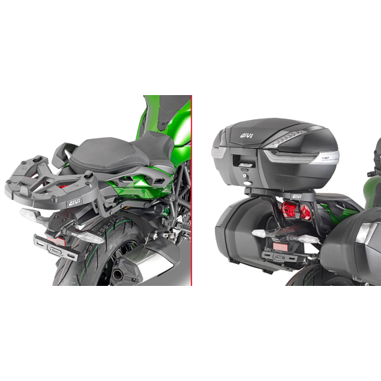Support top case Givi Monokey - Monolock 4123FZ Kawasaki 1000 Ninja H2 SX 2018-2026