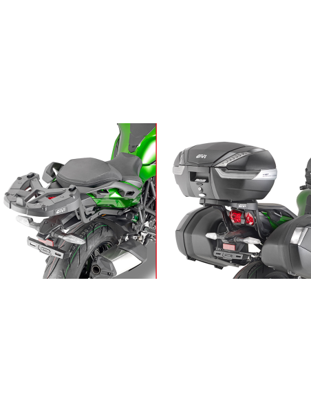 Support top case Givi Monokey - Monolock 4123FZ Kawasaki 1000 Ninja H2 SX 2018-2026