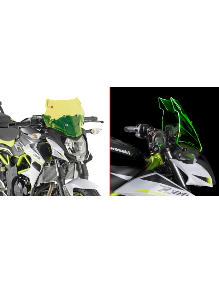 Bulle Givi KAWASAKI Z 125 2019 - 2021 - Vert fluo