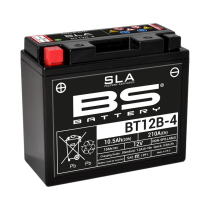 Batterie moto 12v BS YT12B-4 SLA activée usine