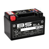 Batterie moto 12v BS YTX7A SLA activée usine