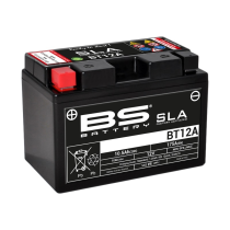 Batterie moto 12v BS YT12A SLA activée usine