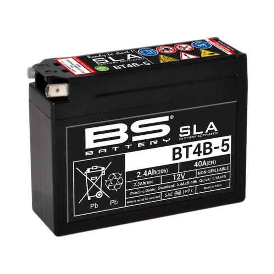 Batterie moto 12v BS BT4B-5 SLA activée usine